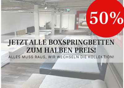 Boxspringbetten – 50%